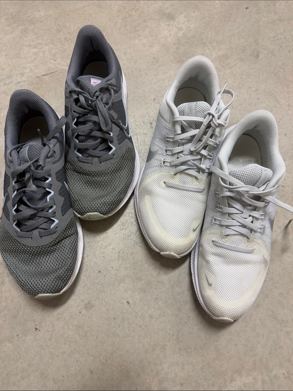 Nike Women’s White and Gray Sneakers